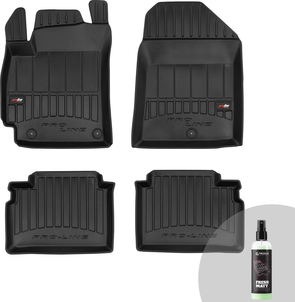 FROGUM ProLine 3D Gummimatten Exklusiven Auto Fußmatten Autofussmatten für Hyundai Elantra VI 2016-2020