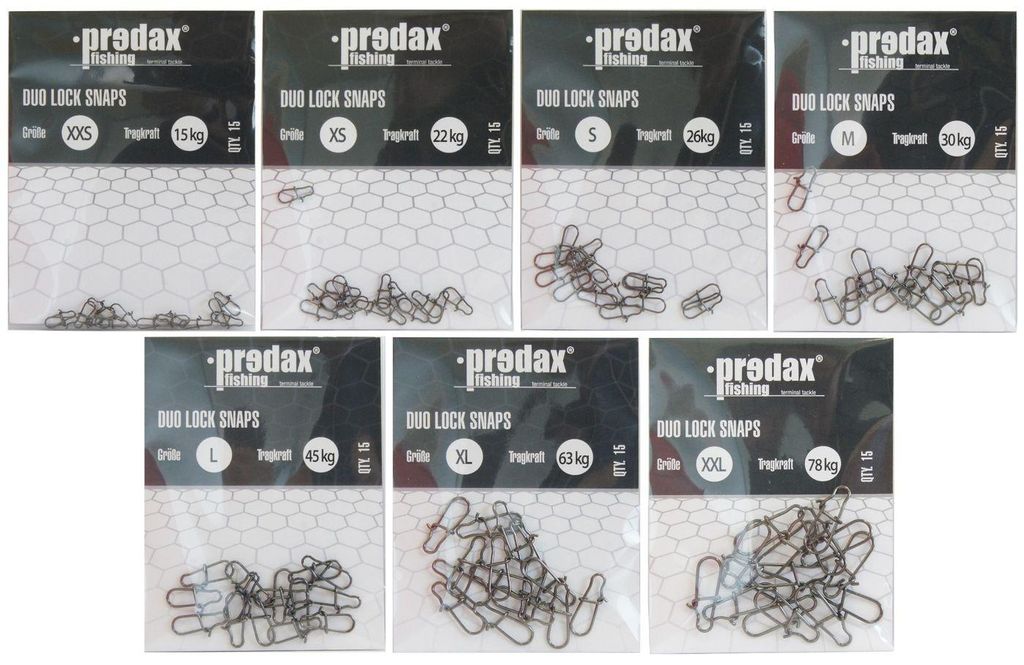 Predax Duo Lock Snap - 15 Snaps , Größe/Tragkraft:Gr. L / Produktbild 