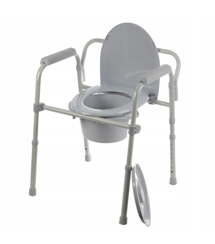 Toilettenstuhl WC, Tragbarer Toilettensitz für Senioren, Produktbild 
