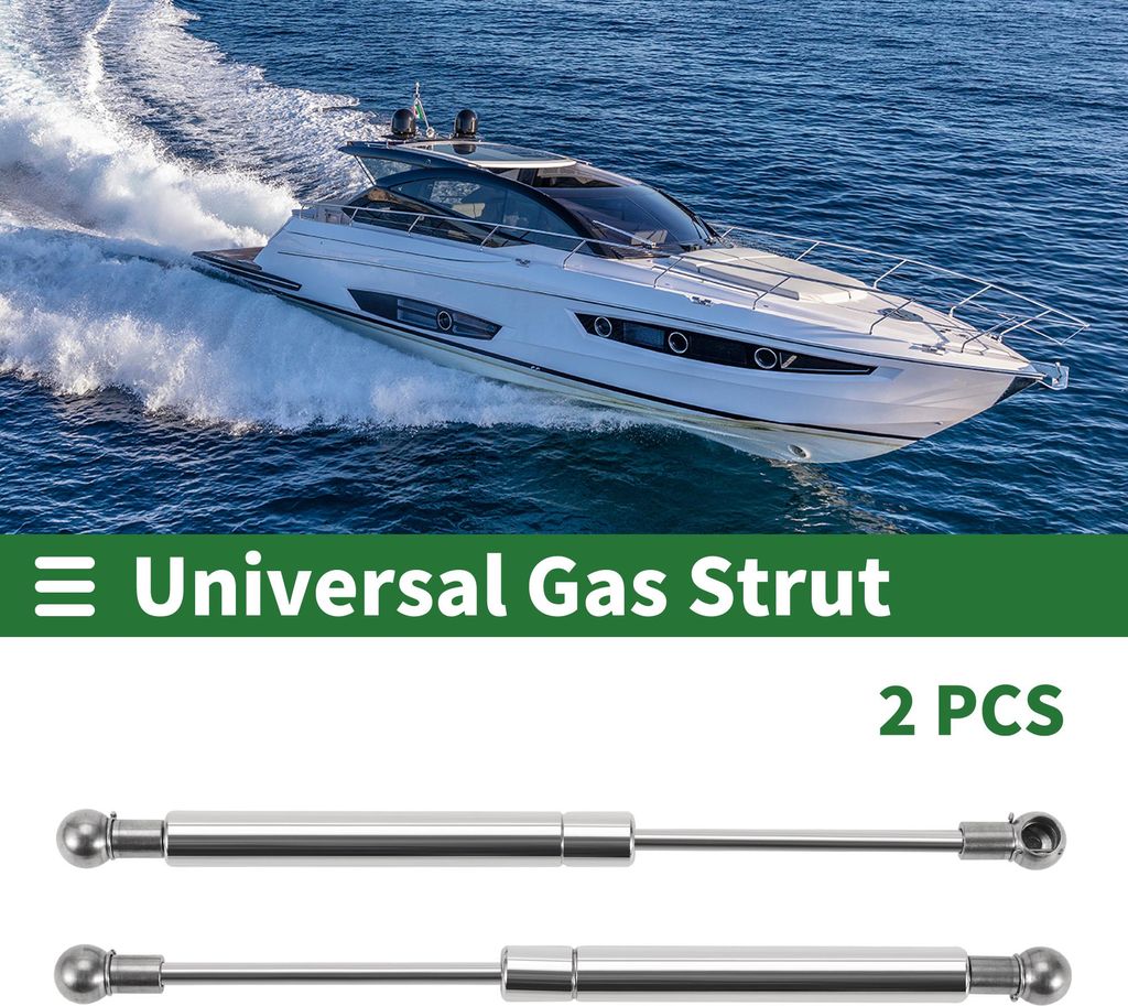 Universelle Edelstahl-Liftunterstützungsstreben Kugelgelenk-Gasfeder für Bootsmarine-Hubdeckel-Aufbewahrungslid-Werkzeugkasten-Abdeckung 10 Zoll/...