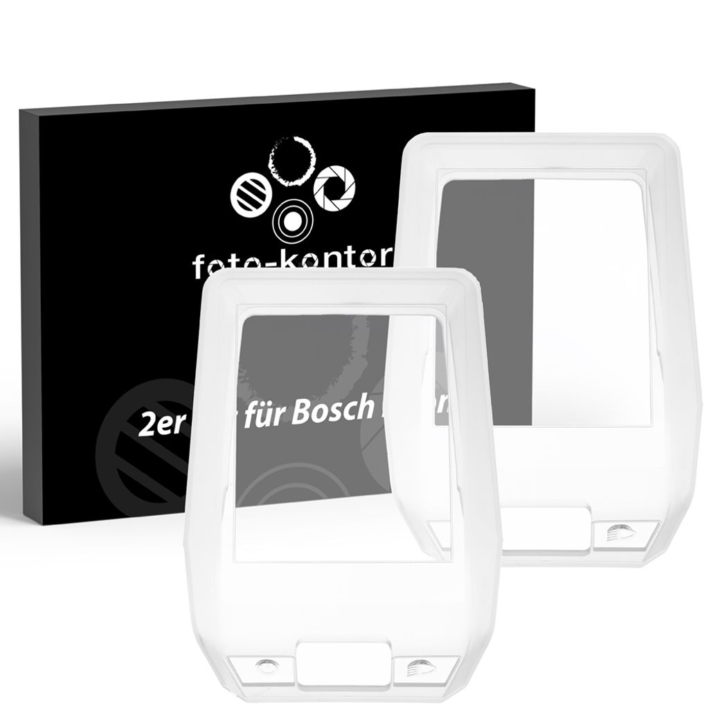 foto-kontor 2X Schutzhülle kompatibel mit Bosch Nyon 2 Display (BUI350) E-Bike Fahrrad Display TPU Hülle Cover Displayschutz Case Schutz gegen Wa...