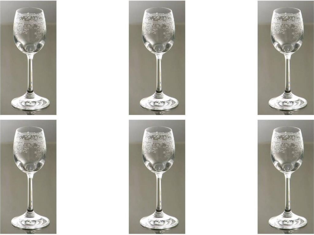 6er Set Cordial Likörgläser LUCCA mit Pantographie-Dekor für 60ml Paul Nagel