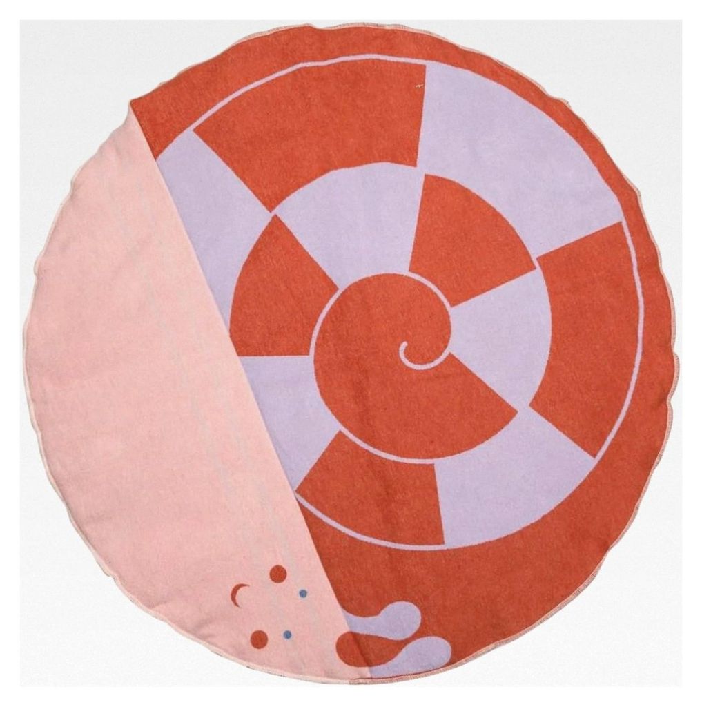 Krabbeldecke Juwel 'Schnecke' Ø 120 cm Terracotta