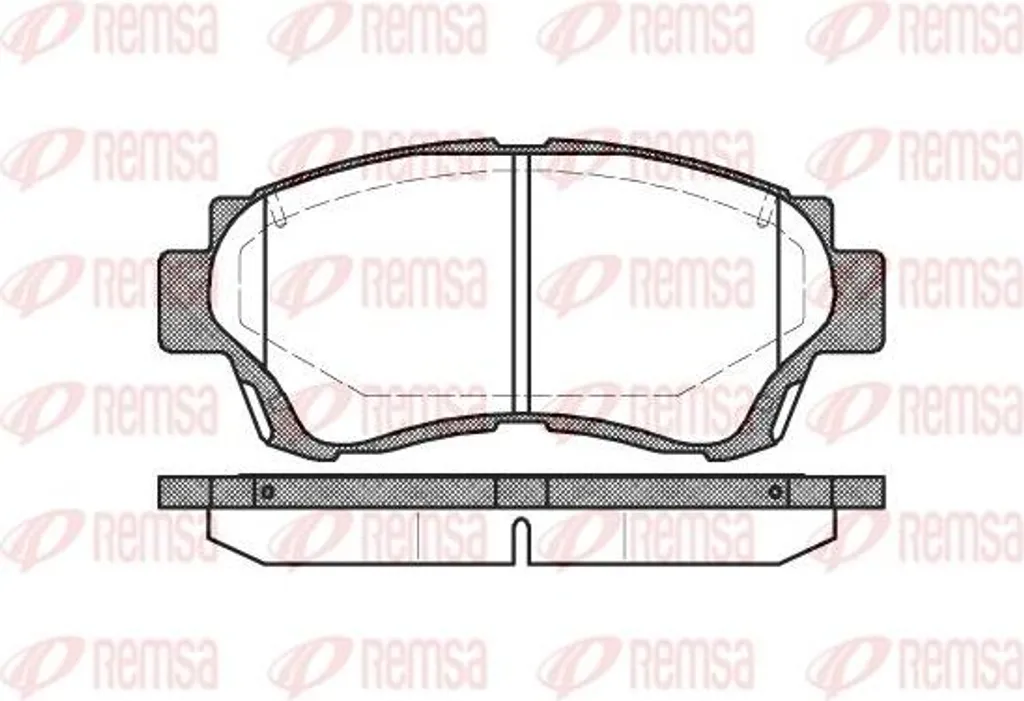 Plaquettes de frein à disque pour Lexus ES et Toyota Celica REMSA 0370