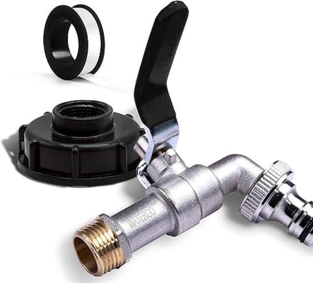 Robinet de jardin extérieur en inox avec raccord rapide pour tuyau