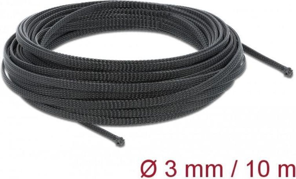 Delock 18847 DELOCK Geflechtschlauch dehnbar 10m x 3mm Image du produit 