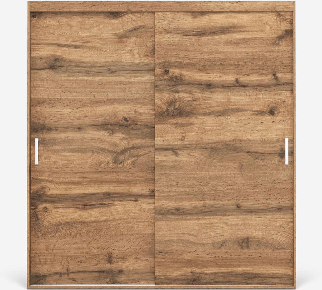 VIKK - Kleiderschrank Schiebeschrank, Schrank Skei - Wohnzimmer, Flur, Schlafzimmer - Garderobenschrank mit viel Stauraum - Schiebetürsystem, robu...