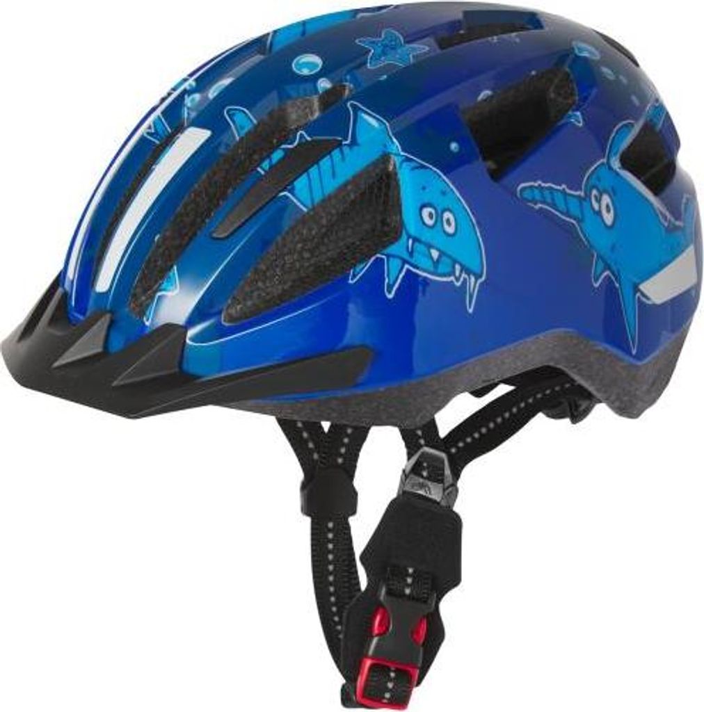 CRIVIT Kinder-Fahrradhelm mit Rücklicht & Inmold-Bauweise,