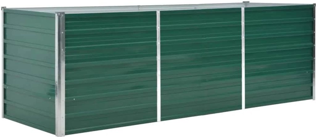 vidaXL Garten-Hochbeet Verzinkter Stahl 240x80x77 cm Grün Produktbild 8