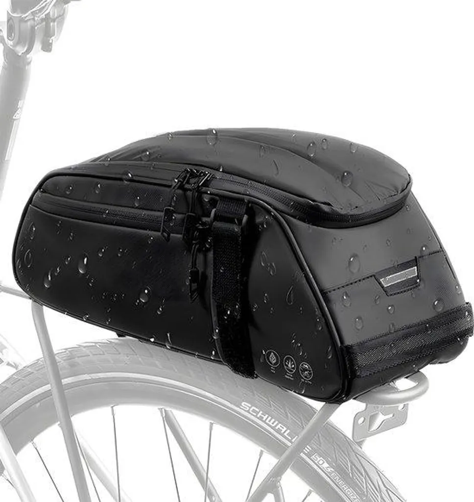 Sac à dos vélo réfléchissant 8L : restez au sec et visible à VAE