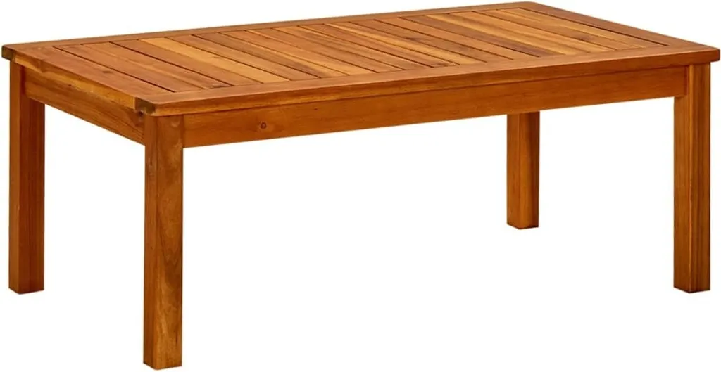 Tavolino caffè esterno 90x50x36 Legno Acacia | Design Moderno