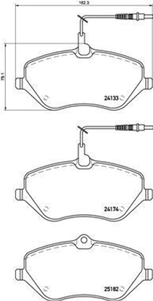 Plaquettes de frein Brembo 1611334980 pour la sécurité de votre 407