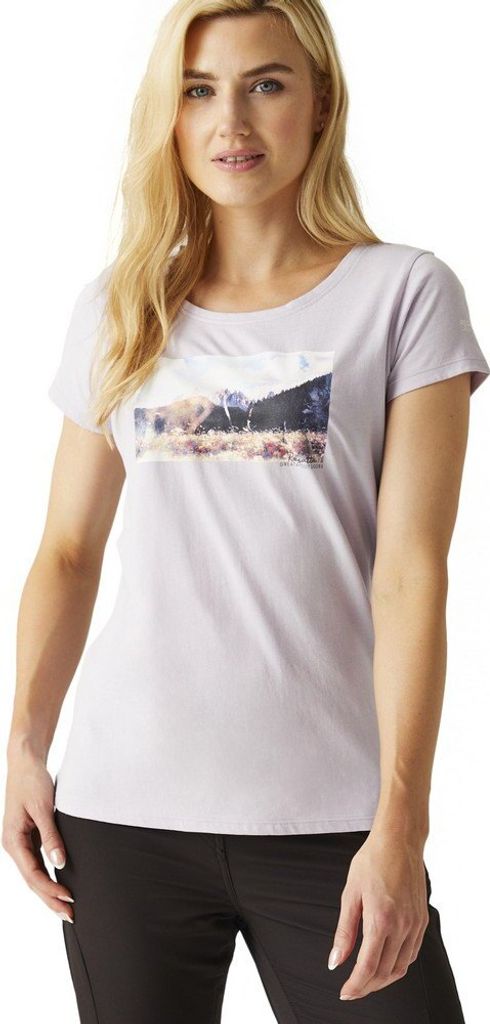 Regatta Breezed Iv Kurzarm-t-shirt Weiß 14 Frau Weiß 14