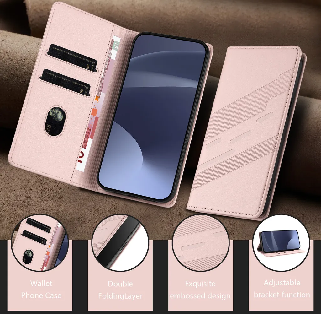 Custodia Blackview Shark 8 A Portafoglio Viola - MOJIA Cover In Pelle Con Farfalla 3D, Chiusura Magnetica, Slot Per Carte E Supporto - Protettiva E Sottile - 2