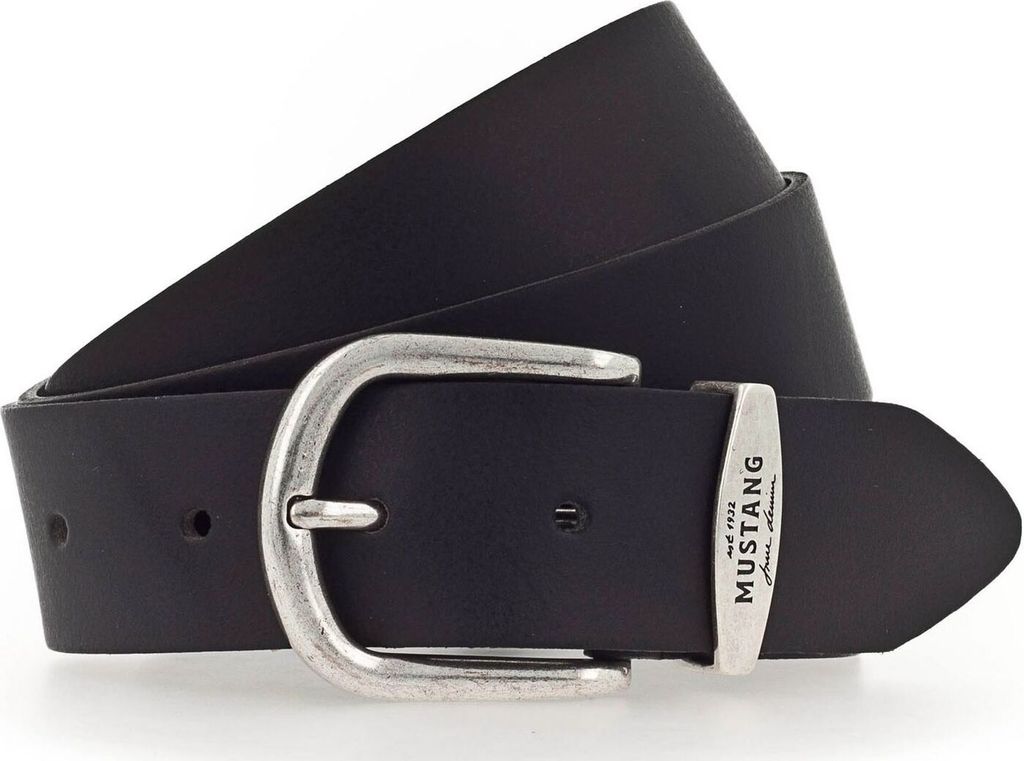 MUSTANG Leder Gürtel Classic Women Leather Belt W100 Black schwarz