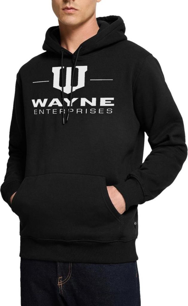 Spreadshirt Batman Wayne Enterprises Herren Premium Hoodie, XL, Schwarz
