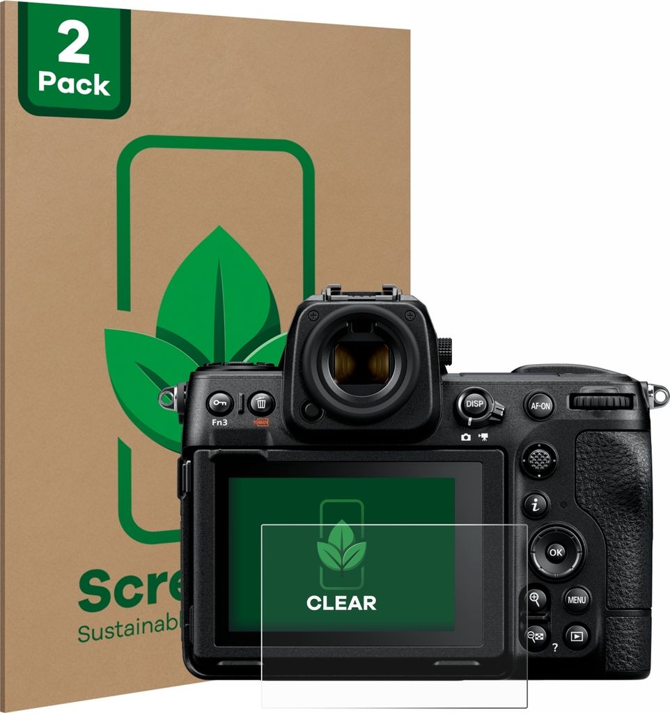 2x ScreenLeaf Schutzfolie für Nikon Z 8 nachhaltiger Displayschutz Display Schutz Folie Klar Transparent