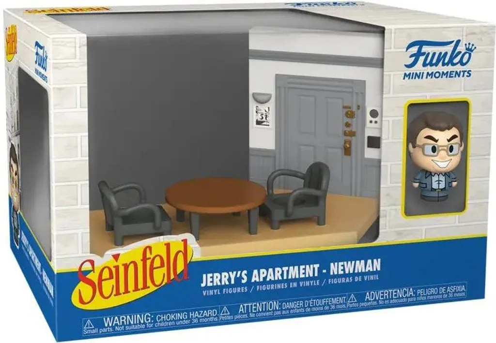 Funko Mini Moments Seinfeld Appartement Jerry Newman en Vinyle Détaillé