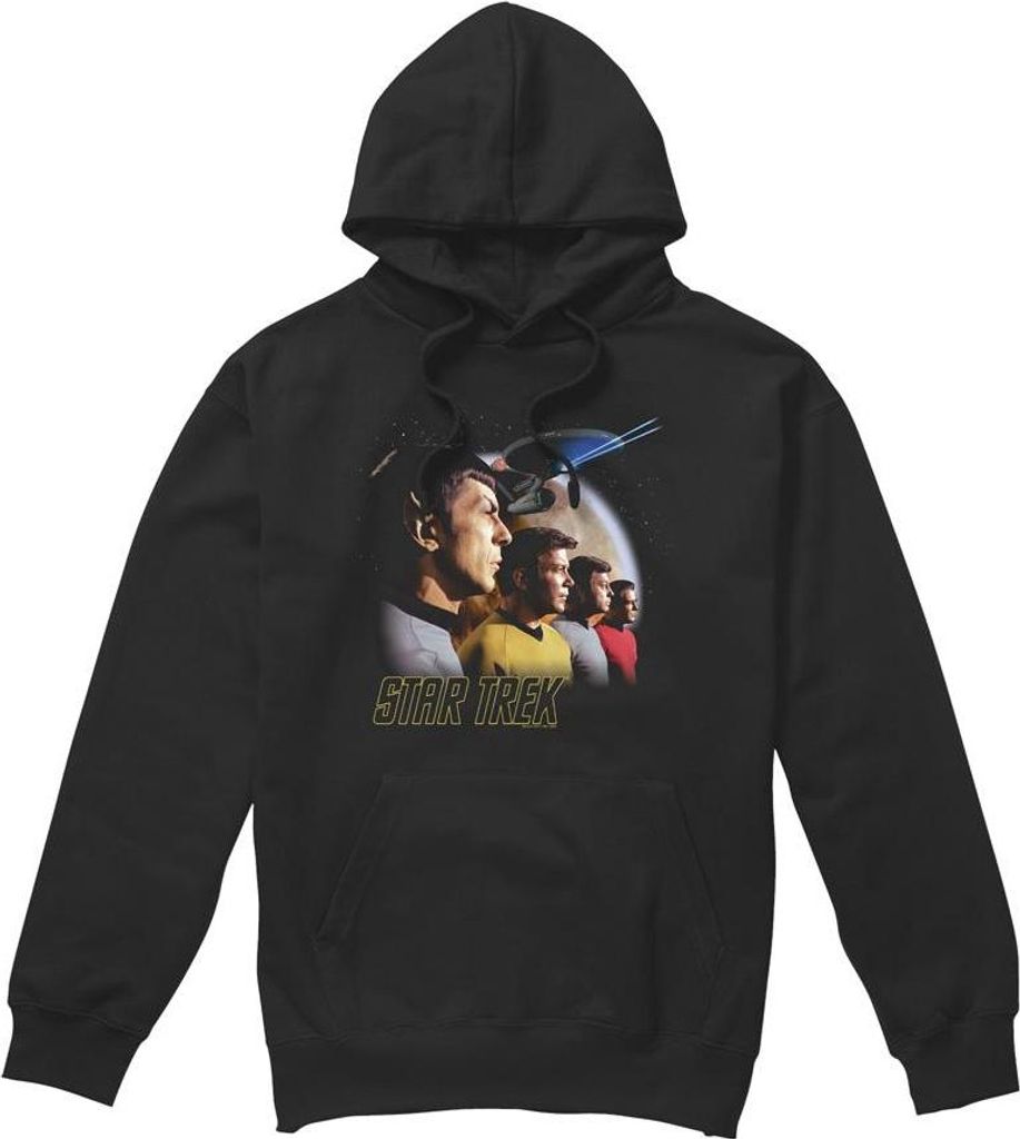 Star Trek - "Forward to Adventure" Kapuzenpullover für Herren TV7381 (M) (Schwarz)