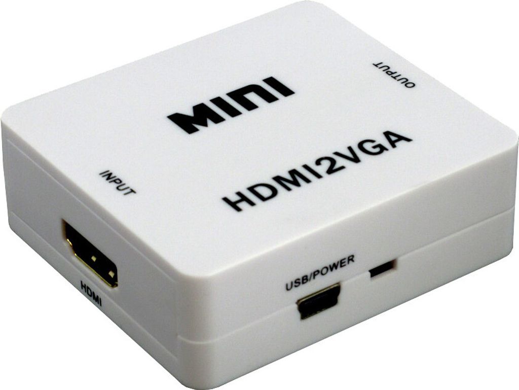 ADATTATORE MINI CONVERTITORE DIGITALE HDMI VGA ANALOGICA AUDIO JACK 3.5MM E-012 - Foto 7