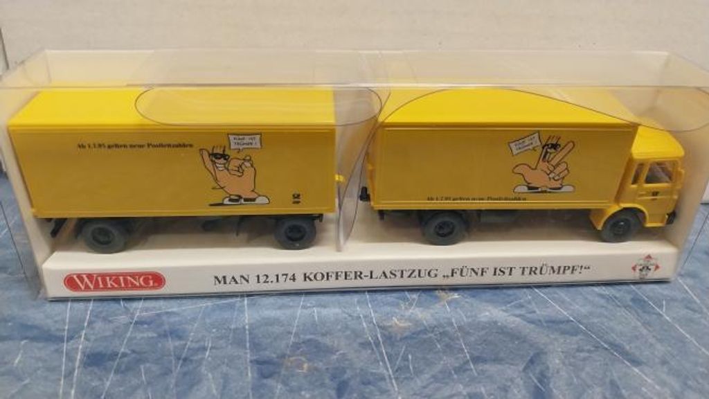 Wiking LKW MAN F8 12.174 K-HZ Post Fünf ist Trümpf