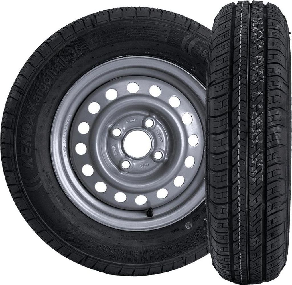 Satz von zwei Rädern für einen Anhänger KENDA 155/80 R13 Produktbild 