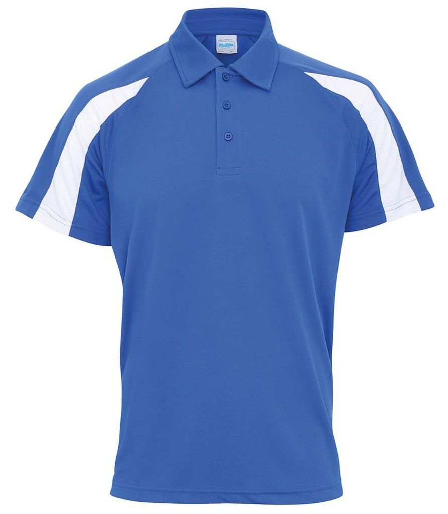 Just Cool - "Cool" Poloshirt für Herren LT4754 (M) (Königsblau/Arktisch Weiß)