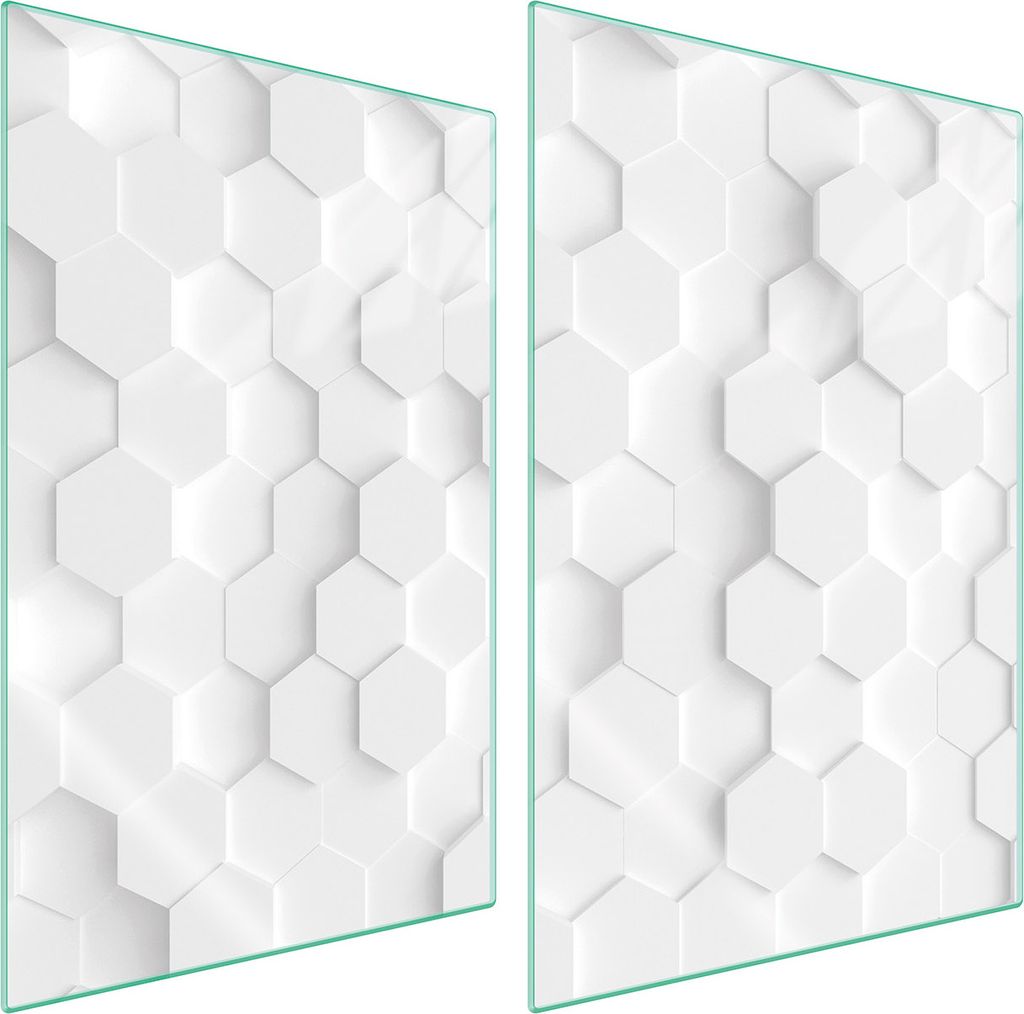 Glasschutzplatte Für Küche 2X35X52 Weiss