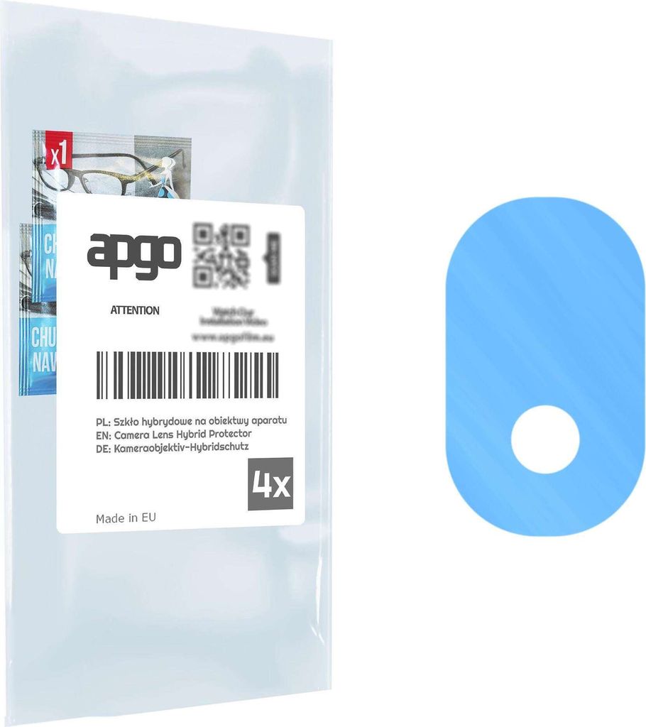 apgo 4 Stück Hybrid Kameraschutz, Kamera-Schutzglas kompatibel mit Asus Adolpad P030, Linsenschutz, 9H Härte, Schutz für Kameraobjektiv, Anti-Kr...