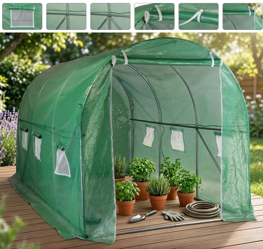 Gewächshaus GREENHOUSE XXXL Frühbeet Treibhaus Frühbeet Produktbild 