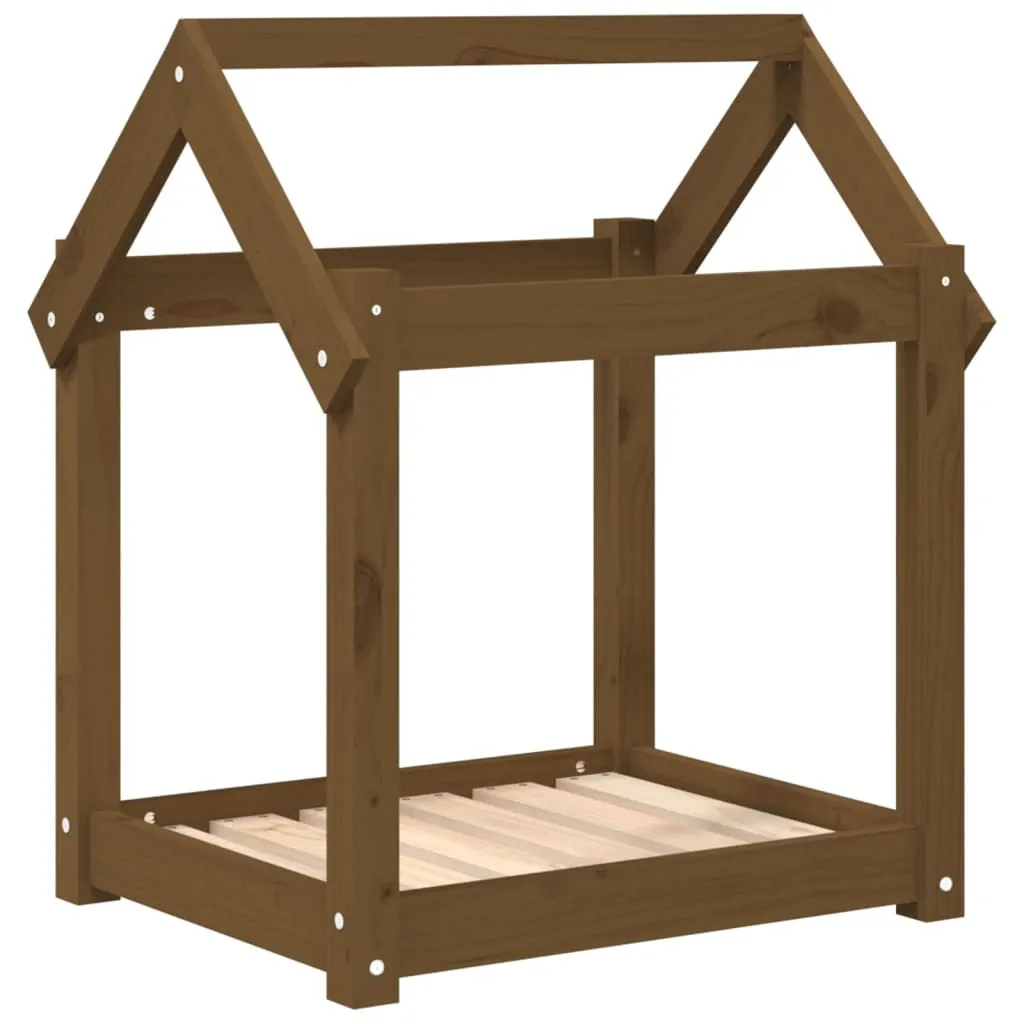 Offerta Letto Cane Legno Pino vidaXL 61x50x70 cm - Struttura Robusta