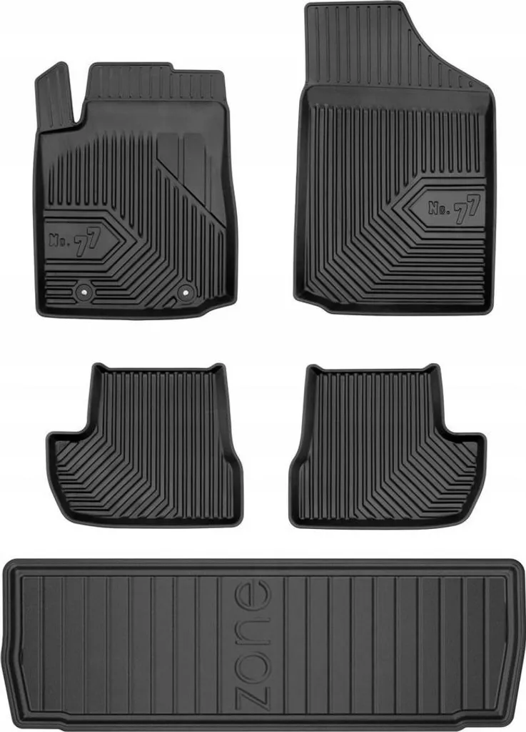 Tappetini Gomma Citroen C2 All-Weather - Set 77 Frogum 3D