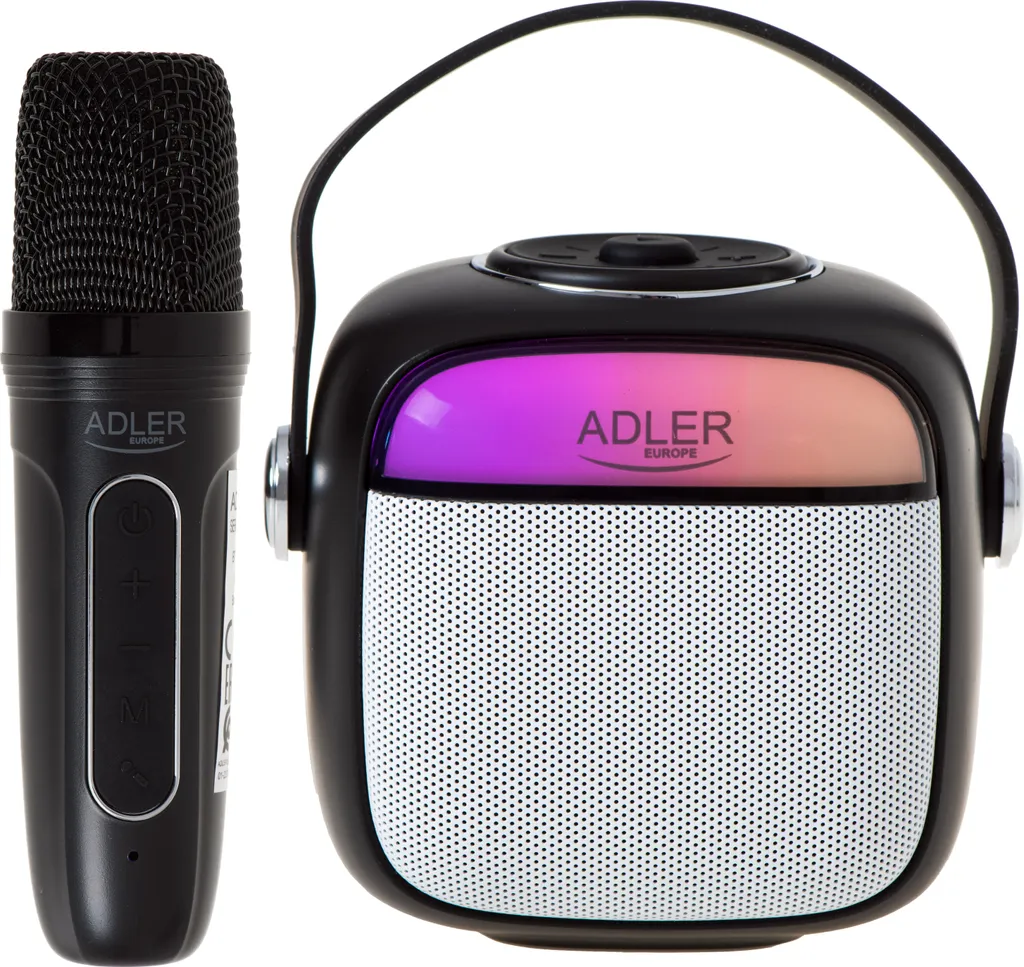 Enceinte Karaoké Portable Adler AD 1199B Noire avec Micro sans Fil BT