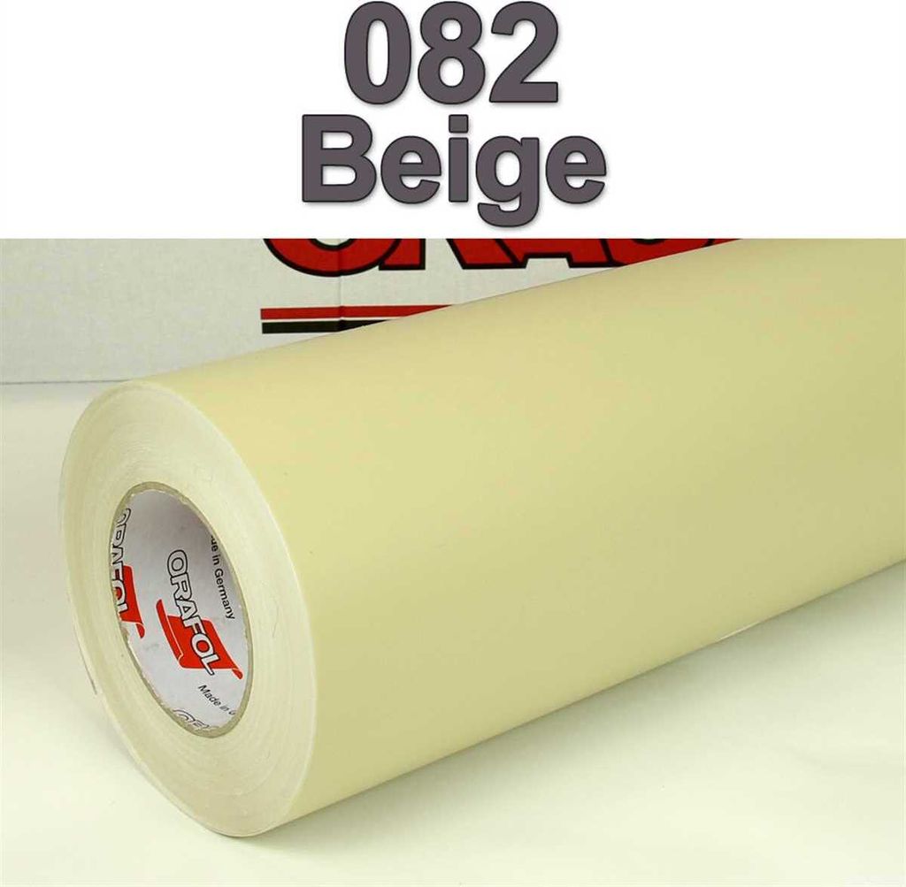 (6,65€/m²) Oracal® Möbelfolie 082 Beige Matt 63 cm Breite Produktbild 