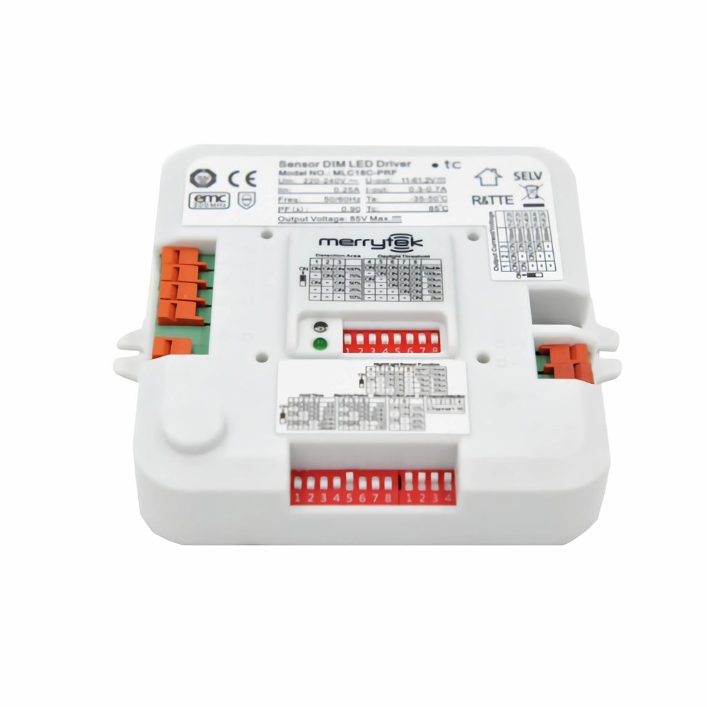 MLC18C-PRF Merrytek Mikrowelle Bewegungsmelder mit RF-Funk+ 18W push DIM Treiber für LED Beleuchtung