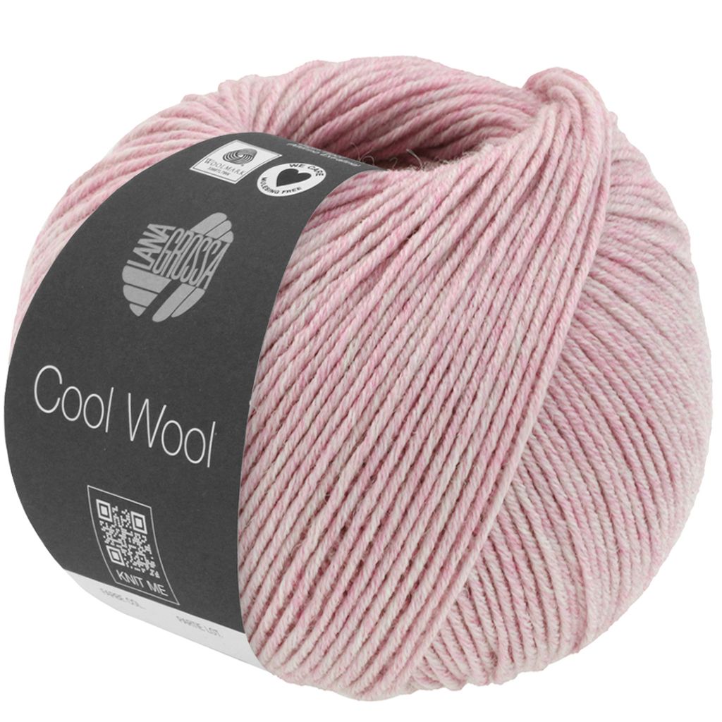 Lana Grossa - Cool Wool Melange 1401 rosa meliert Produktbild 