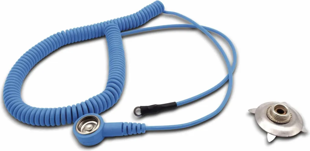 Cavo ESD Professionale Quadrios 1,80 m - Morsetto e Occhiello 10mm