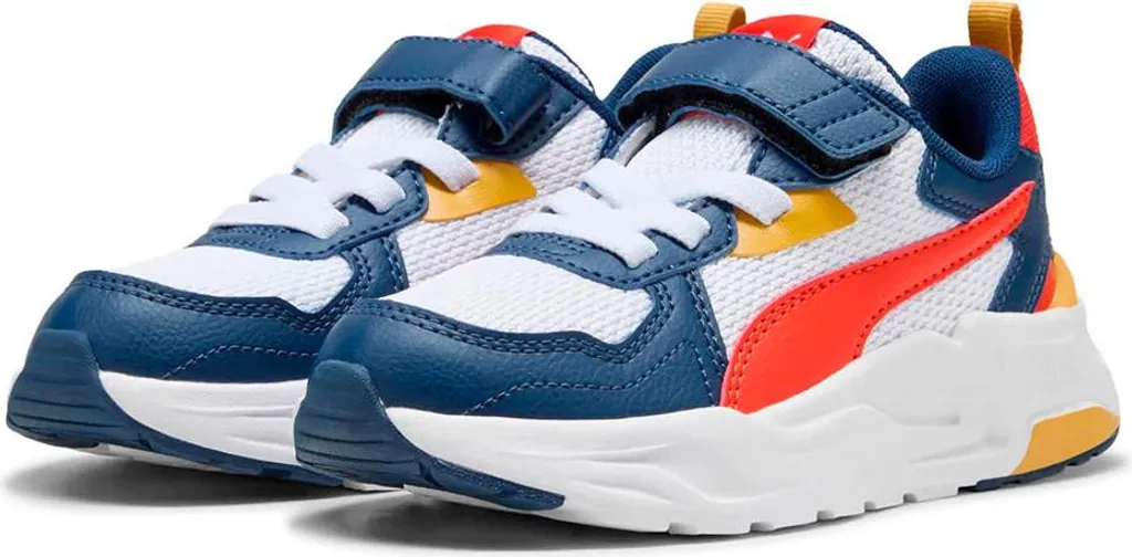 Puma Trinity Lite AC+ PS Baskets Bleues à Scratchs Enfant - Taille 34 - 13