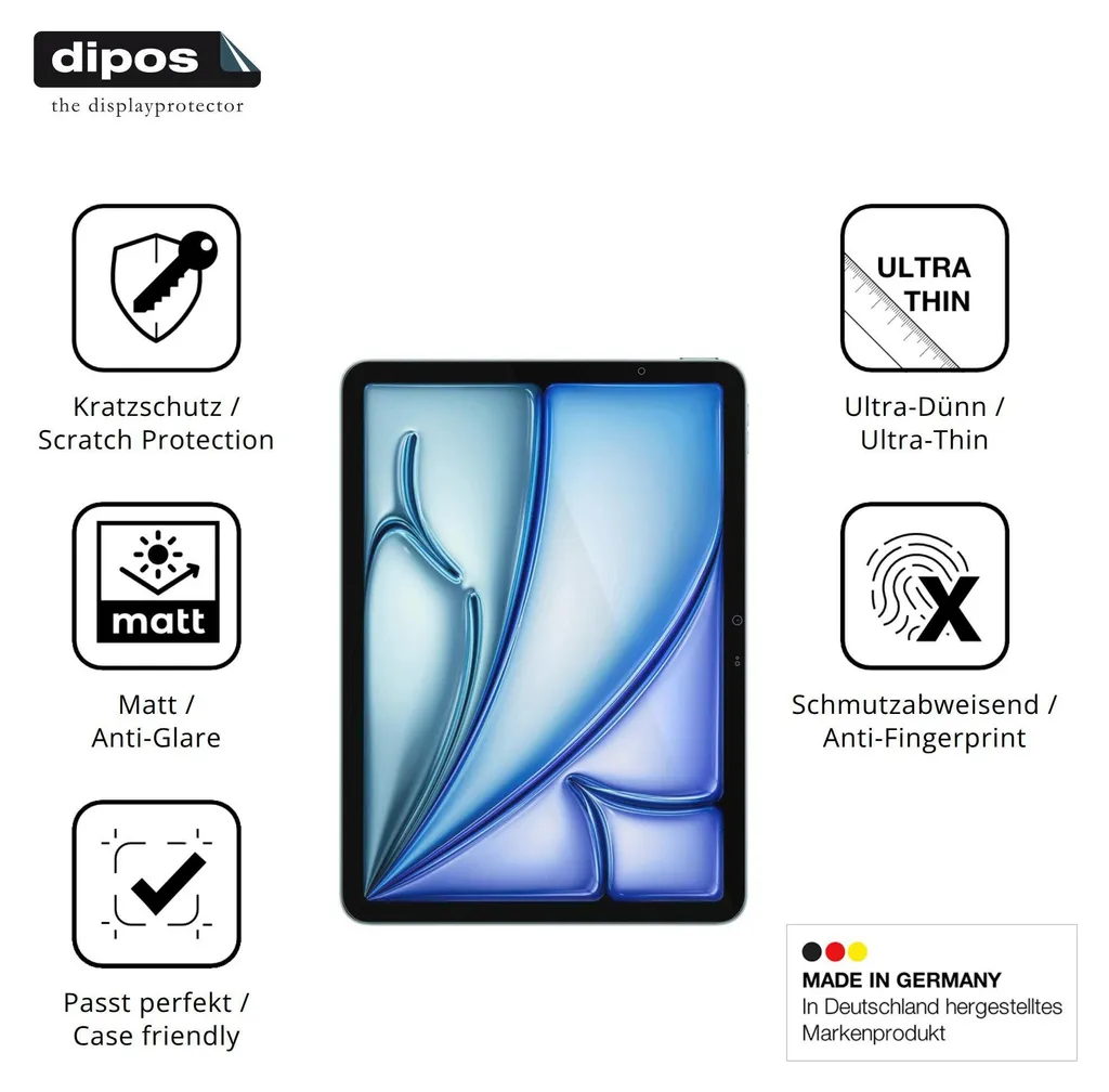 Film antireflet pour iPad Air M4 13 2026 fini les bulles dipos 2x
