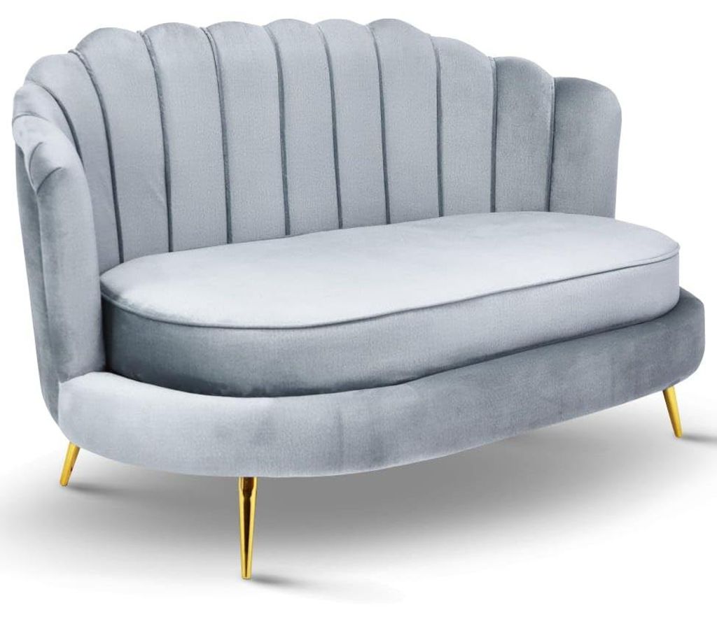 MG Design Sofa 2 Sitzer hellblau 150 cm - mit weicher Produktbild 