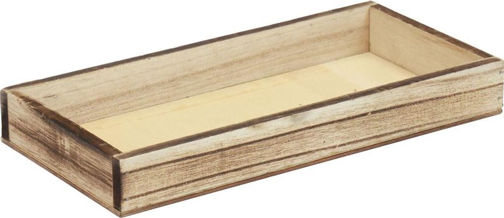 Geflammtes Holztablett für stilvolle Tischdekoration und kreative Dekoideen