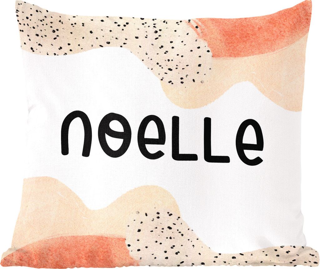 MuchoWow Zierkissen Sofakissen Wohnzimmer Dekokissen 60x60 cm Noelle - Pastell - Mädchen - Sitzfläche - Foto Polster