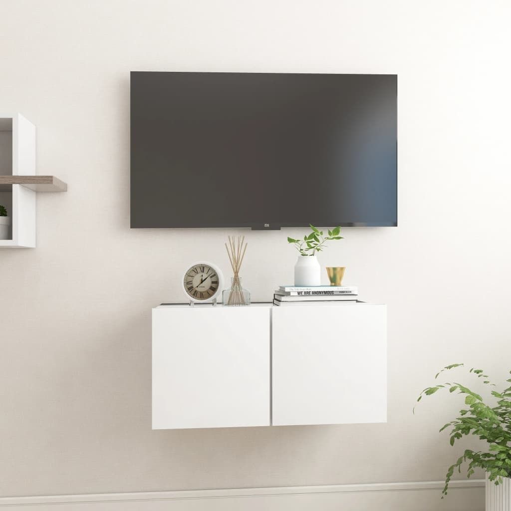 Maison Exclusive - TV-Hängeschrank Weiß 60x30x30 cm
