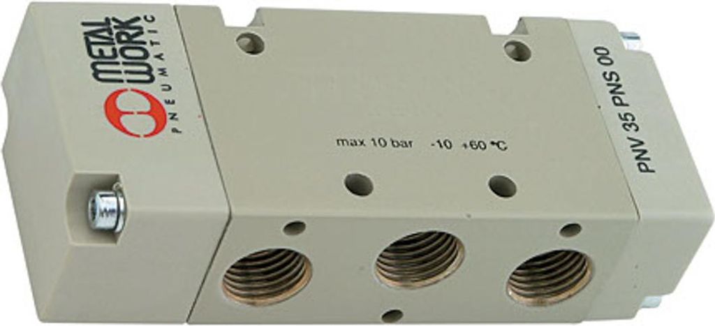 Riegler 5/2-Wegeventil, pneumatisch, bistabil, Anschluss G 1/4, DN 7,5