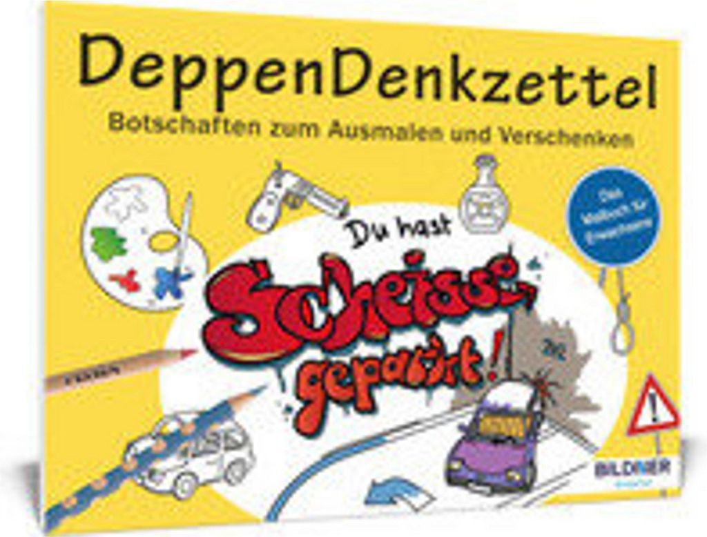 Malbuch für Erwachsene: DeppenDenkzettel Obrázek produktu 