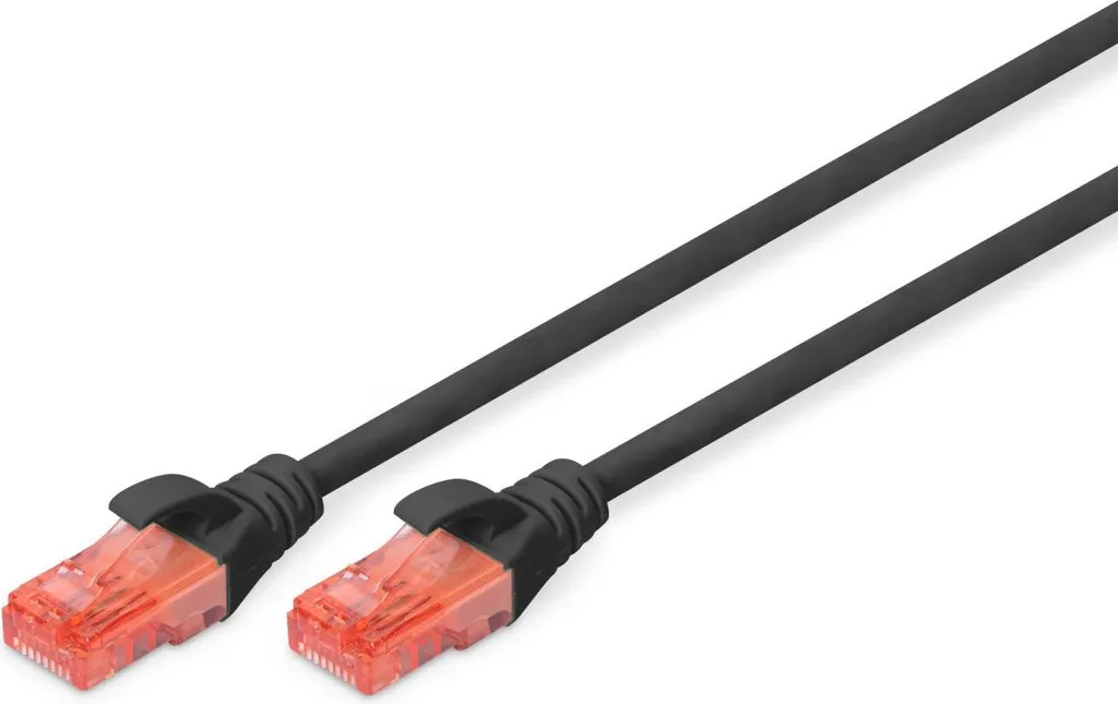 Cavo Rete DIGITUS Cat 6 U/UTP 1mt Nero - Performance Gigabit Garantita - 2