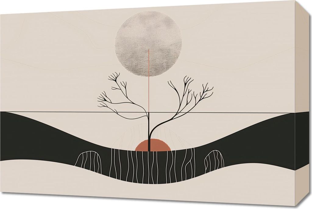 Bild 60x40cm Wintermond