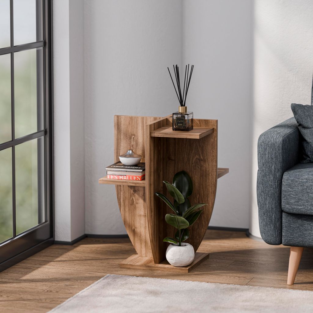 Decorotika Ceki Pflanzenständer Walnuss