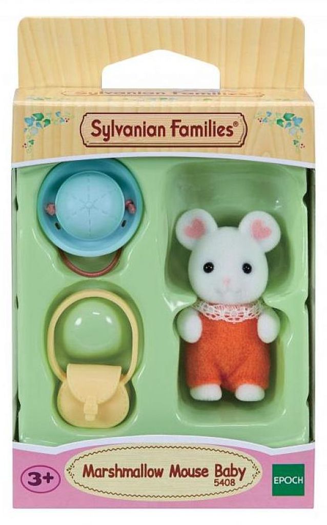 Sylvanian Families 5408 - Le bébé souris marshmallow Image du produit 