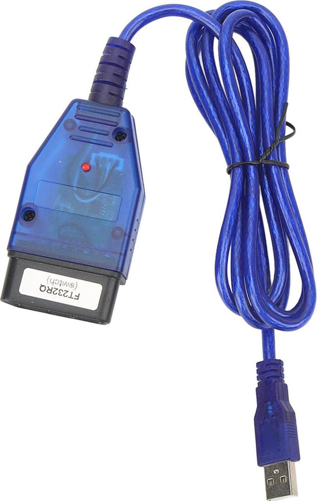 OBD2-Diagnosekabel, ECU-Scanner-Werkzeug, Anschlussadapter mit 4-Wege-Schalter, Ersatz für Fiat ECU Scan